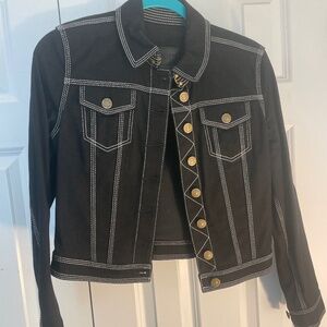 Burberry black jean jacket. Worn once